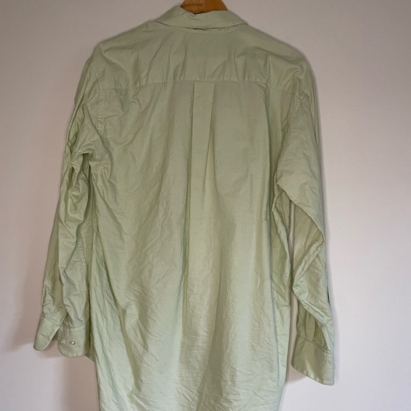 ✿ NAUTICA Pastel Green Button Down Size L/XL - Picture 3 of 3